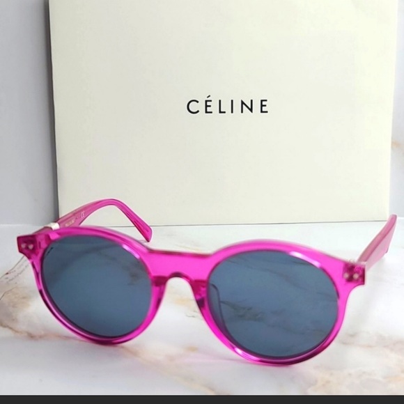 AUTHENTIC CELINE PHILO SUNGLASSES. FUSHIA. NWOT. - Picture 3 of 14
